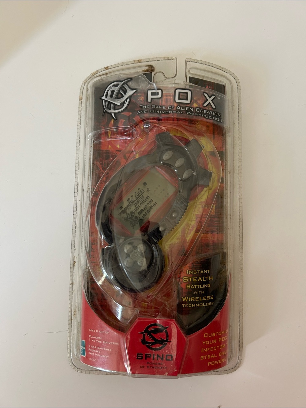 Hasbro SPINO POX Electronic Handheld Game 2001 - NEW - SEALED